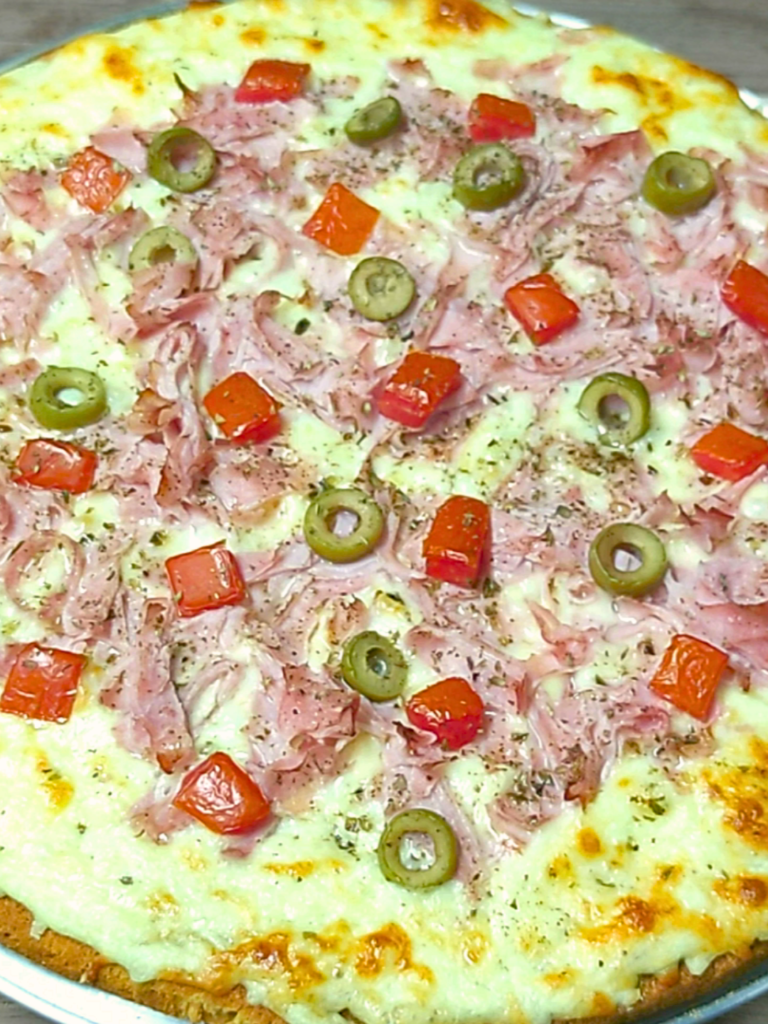 Pizza de Liquidificador sem Glúten